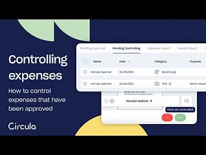 Controlling an expense in 1 click | Circula