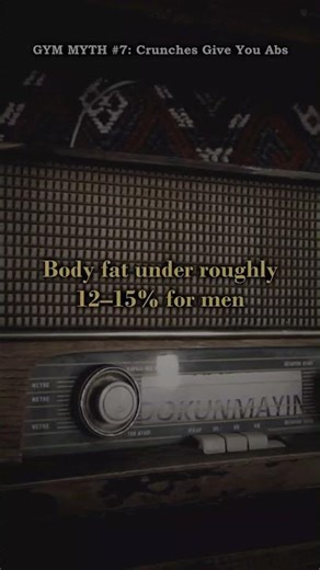 MYTH #8 — Crunches Give You Six-Pack Abs