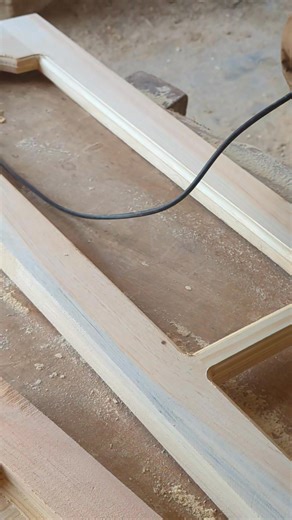 The design is being made on the side of the window using the bit of the router machine #homedecor #woodwork #homedecoration #furniture | Home Decoration