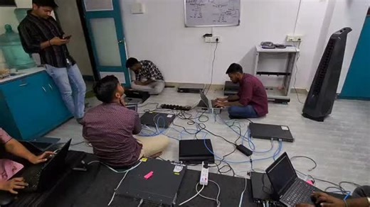 सागर साळवी on Instagram: "🔧 Network Lab Hands-on Practical Session In this session, our team of trainee network engineers at NFT Network Technologies Pvt. Ltd. worked on real-time Cisco Router and Switch configuration. Each student connected their laptops directly to live network devices, performing: VLAN and Inter-VLAN Routing Setup Static and Dynamic Routing Configuration Port Security and Access Control Testing Device Connectivity Troubleshooting This hands-on setup helped them understand ho