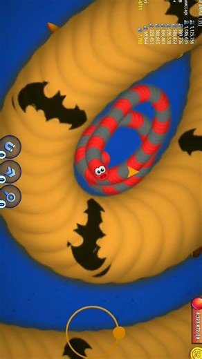 Worms Zone Io magic gameplay snake game #shorts #ytshorts #youtubeshorts
