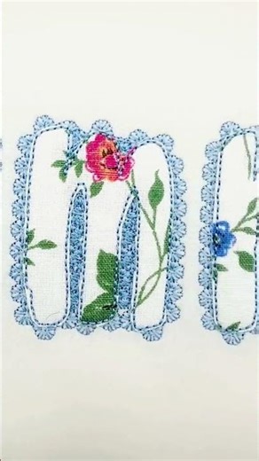 Lace Edge Raggedy Applique Font #appliquedesign #fontdesign #fontdownload #laceembroidery