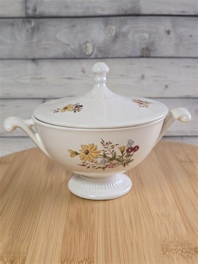 Hall China Wildflower Pattern by Harmony House Sugar Bowl Candy Dish With Lid - Etsy