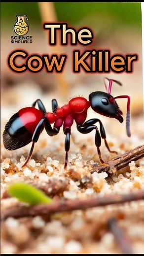 The Cow Killer: The Red Velvet Ant | Science Simplified #insects #insectbehavior #animals
