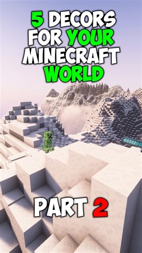 5 Decorations For Your Minecraft World #minecraft #minecrafthacks #minecraftbuilds