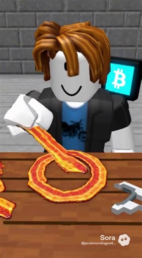 Bacon hair sells the bacon hair bitcoin #baconhairroblox #roblox #forupage #meme #soraai