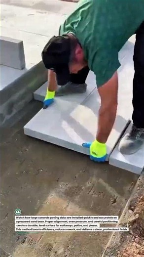 Heavy-Duty Concrete Paver Installation Made Fast & Precise! #Paving #Construction #Masonry