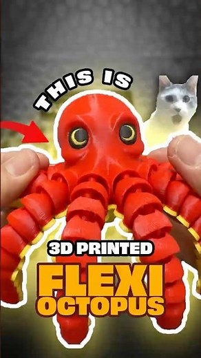 3D Printed Octopus With Insane Flexibility #3dprinting #shorts