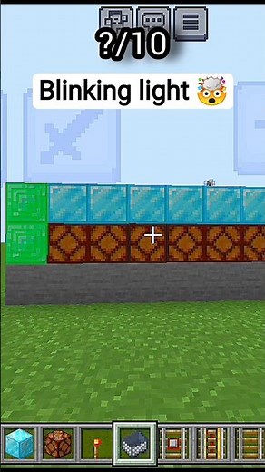 How to Build Blinking Light in Minecraft 😱 | Redstone Tutorial (Easy)