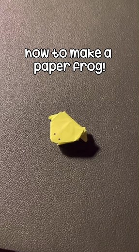 Slow Down and Create an Adorable Frog Origami with Sticky Notes
