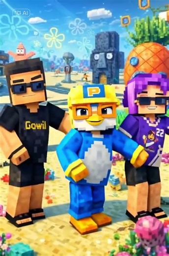 Rumi Pororo Gowil Minecraft Big Guy Spongebob