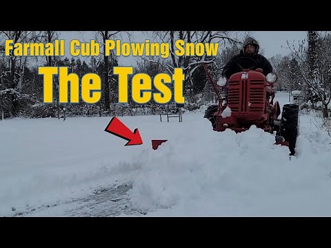 Farmall Cub Plowing Snow | The Test
