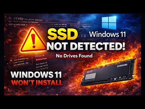 Windows 11 Not Detecting SSD | MSI BIOS Fix (No Data Loss)