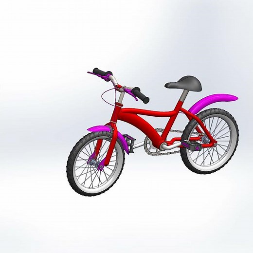 Bicycle animation in SolidWorks #animation #mechanical #solidworks #mechanicalengineering #blender3d
