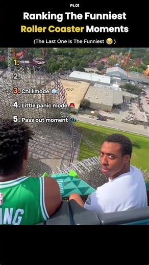 Ranking the Funniest Rollercoaster Moments 🎢😂 #funny