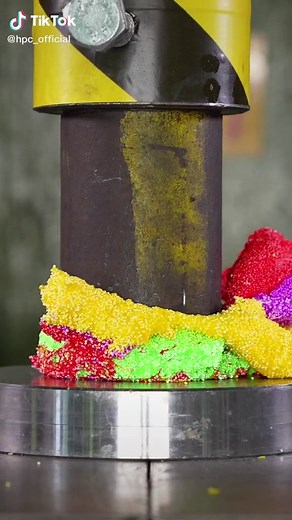 What was your fav? 🤩 #satisfying #hydraulicpress