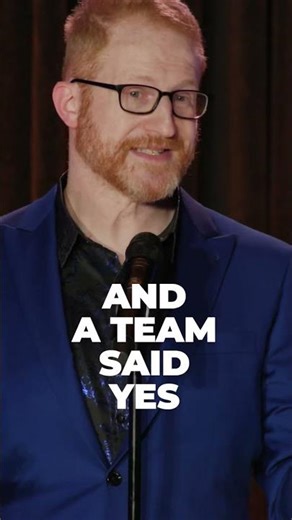 Comedian on a Baseball Field