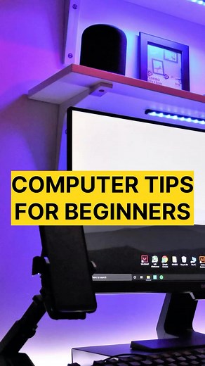 Ilyas Byahatti | PC & Tech Coach on Instagram: "Computer tips for beginners || #computer #beginners #workspace #laptop #keyboard #monitor #gaming #technology #computerkeyboard #reels #shorts"