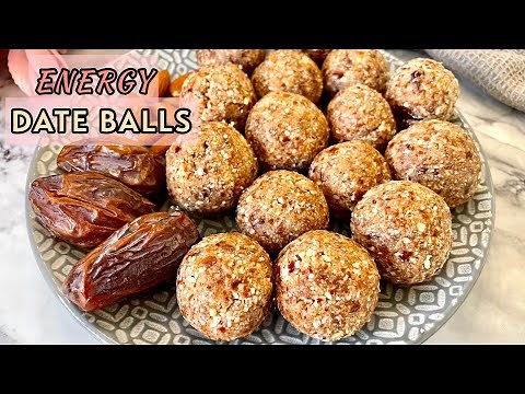 NO BAKE DELICIOUS and HEALTHY Date Energy Balls!