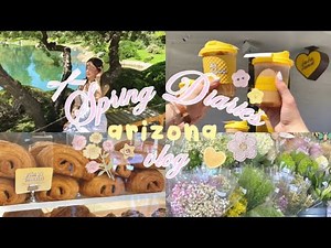 ₊˚.🧸💐🩰 spring break vlog: roadtrip to arizona, shopping, garden, sweat treats.