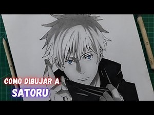 Como dibujar a SATORU GOJO paso a paso | How to draw Satoru Gojo | Jujutsu Kaisen