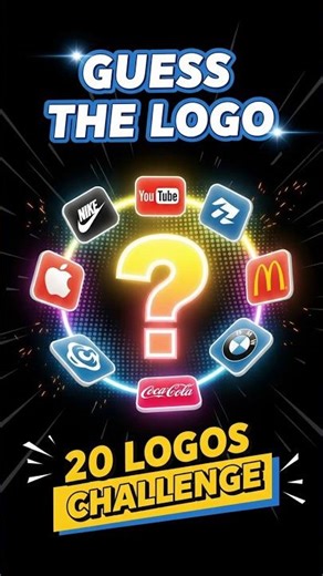 Can You Guess These 20 Famous Logos🔥| Ultimate Logo Quiz Challenge #shorts #quiz #trivia
