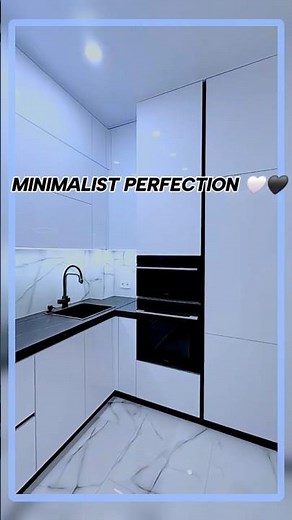 Black & White Perfection: The Cleanest Kitchen Tour ✨🖤
