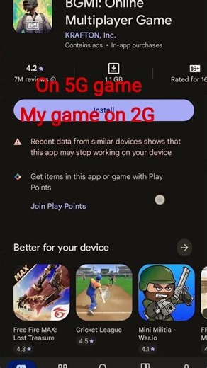 5G game #funk my game on 2G all largest device on pubg game