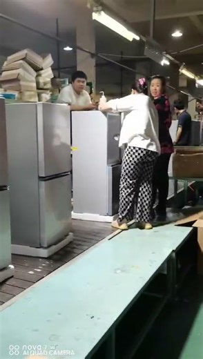 Our mini refrigerator production line #refrigerator #factory