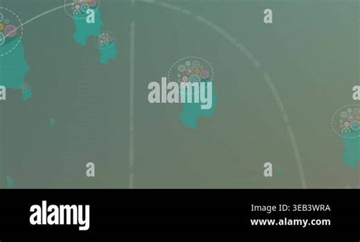 Animation of mathematical equations and human head icons floating against grey background. School education and business technology concept Stock Video Footage - Alamy