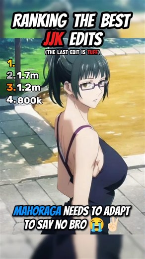 Ranking the best insane anime edits🔥#anime #jjk #animeedit
