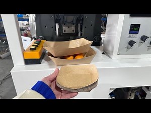 Dual Positions Automatic Paper Food Boat Tray Making Machine Paper Food Tray Making Machine