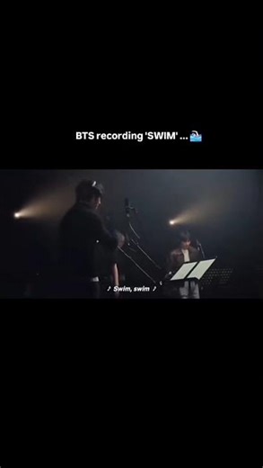 “BTS recording ‘Swim’ 🎧💜 raw vocals, real emotions ✨”📝