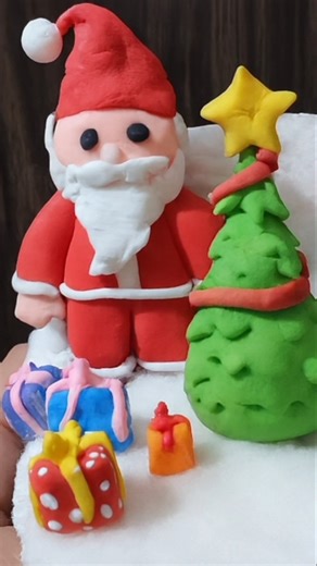 Cute Santa Claus Making With Clay|Make Cutest Santa With Easy Step | Christmas Craft Tutorials.