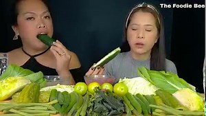 GREEN VEGETABLES MUKBANG | HEALTHY MUKBANG| FILIPINO MUKBANG | The Foodie Bee