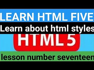 Learn HTML ll Lesson Seventeen ll Oxford Academy
