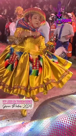 Colorful Kullawada Dance at Gran Poder 2024 in La Paz, Bolivia