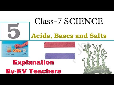 (P-1) Acids, Bases and Salts / Class-7 SCIENCE NCERT Chapter-5 Explanation in Hindi By KV Teacher