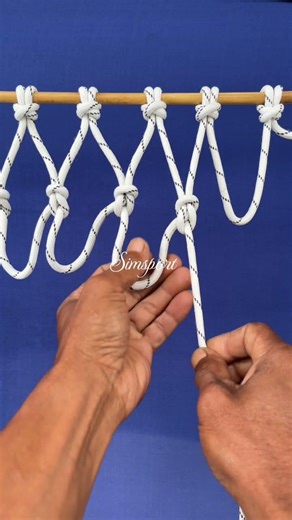Easy knots to make a net #net #knot