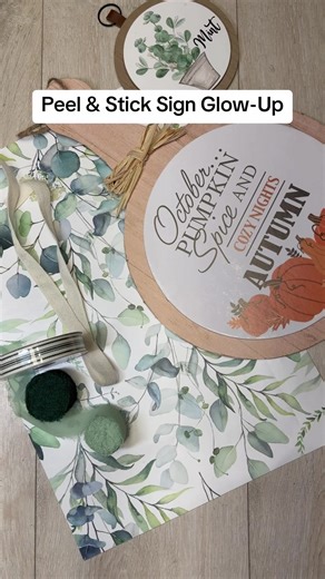 this upcycled sign just got a peel-and-stick glow-up and it looks WAY more expensive than it should. If you’ve got an old sign collecting dust (or a sad clearance one 👀), this is your sign 👉 to peel, stick, and transform it into high-end home decor on a budget. ✨ Why you’ll love this: \t•\tNo paint mess \t•\tNo fancy tools \t•\tPerfect for beginners \t•\tLooks boutique… costs Dollar Tree 💸 This peel and stick hack is FAST, FUN, and dangerously addictive (don’t say I didn’t warn you 😆). 👇 Te