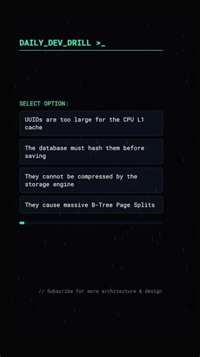 Why UUIDs destroy SQL Database performance