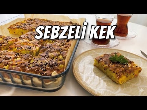 DOĞRA ,KARIŞTIR ,FIRINLA✅ BÖREK TADINDA SEBZELİ KEK 💯