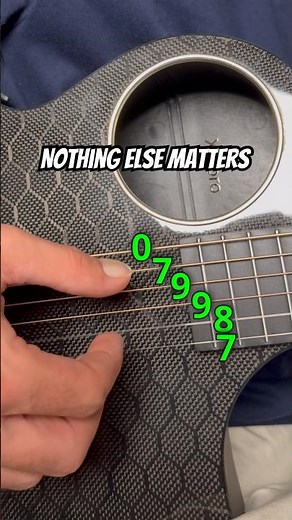 Nothing Else Matters intro + easy verse tutorial for beginners