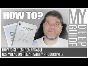 How To Series, Remarkable: Use Read On Remarkable Productively