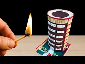 INSANE Matches Domino Effect on Cardboard – Watch the Burn!