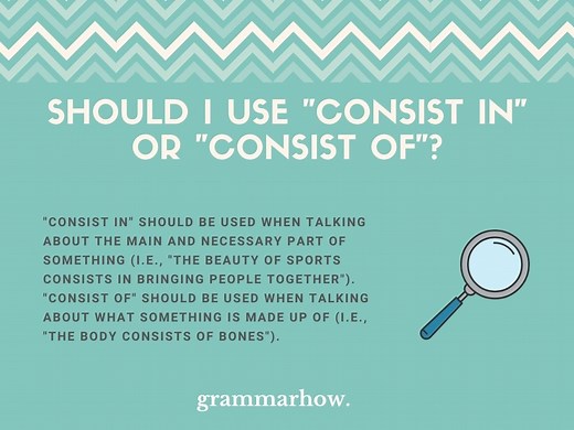 “Consist IN” vs “Consist OF” - Difference Explained ( 14 Examples)