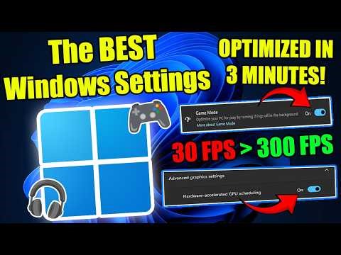 How To Optimize Windows 11 For MAX Performance & FPS - The BEST Windows Settings for Gaming!