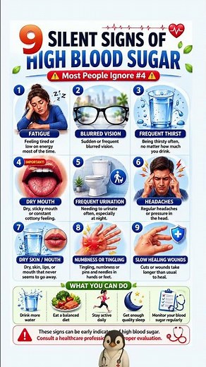 9 Silent Signs of High Blood Sugar Most People Ignore | Early Diabetes Warning Signs