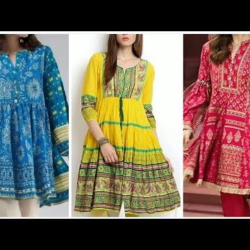 Latest girl's short frock kurti styles and designs 2020 - New stylish short frock dress designs 2020