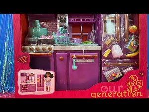 Our Generation Gourmet Kitchen Set LIVE With CoolToys